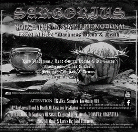 Sargorius : Sargorius (CD Promo)